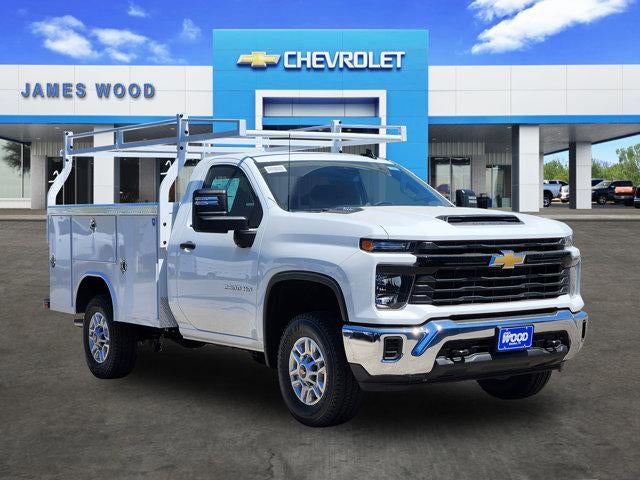 2026 Chevrolet Silverado 2500 HD WT in Summit White — front three-quarter view
