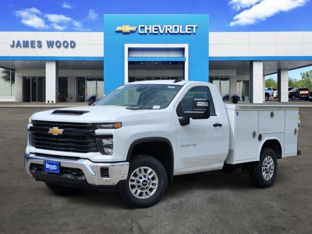 2026 Chevrolet Silverado 2500 HD WT in Summit White — front three-quarter view