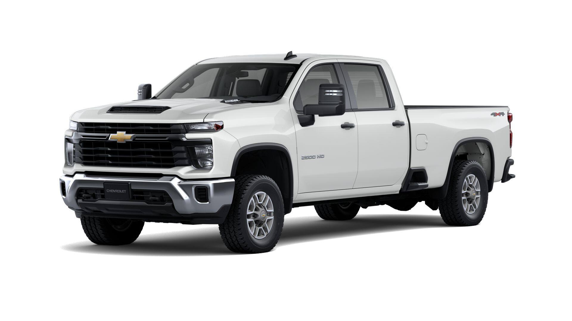 2026 Chevrolet Silverado 2500 HD WT in Summit White — front three-quarter view