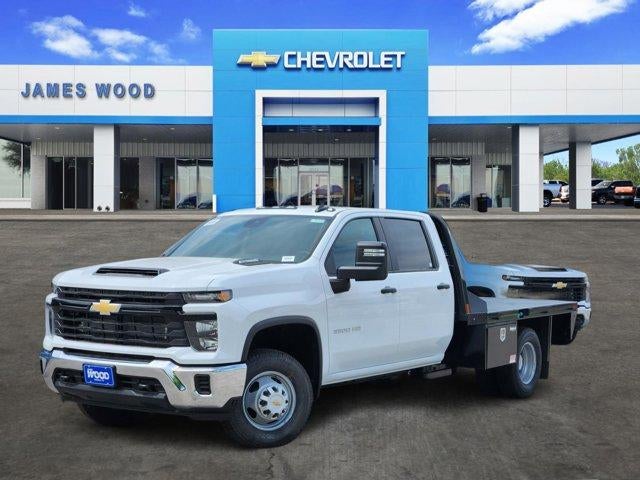 2026 Chevrolet Silverado 3500 HD Chassis Cab Work Truck in Summit White — front three-quarter view