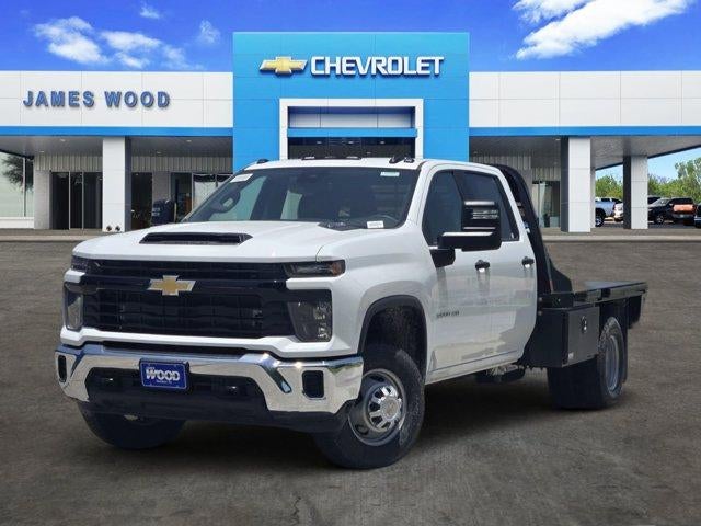 2026 Chevrolet Silverado 3500 HD Chassis Cab Work Truck in Summit White — front three-quarter view