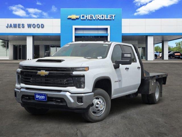 2026 Chevrolet Silverado 3500 HD Chassis Cab Work Truck in Summit White — front three-quarter view