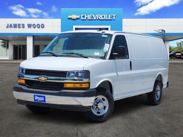 2026 Chevrolet Express Cargo WT in Summit White — front three-quarter view