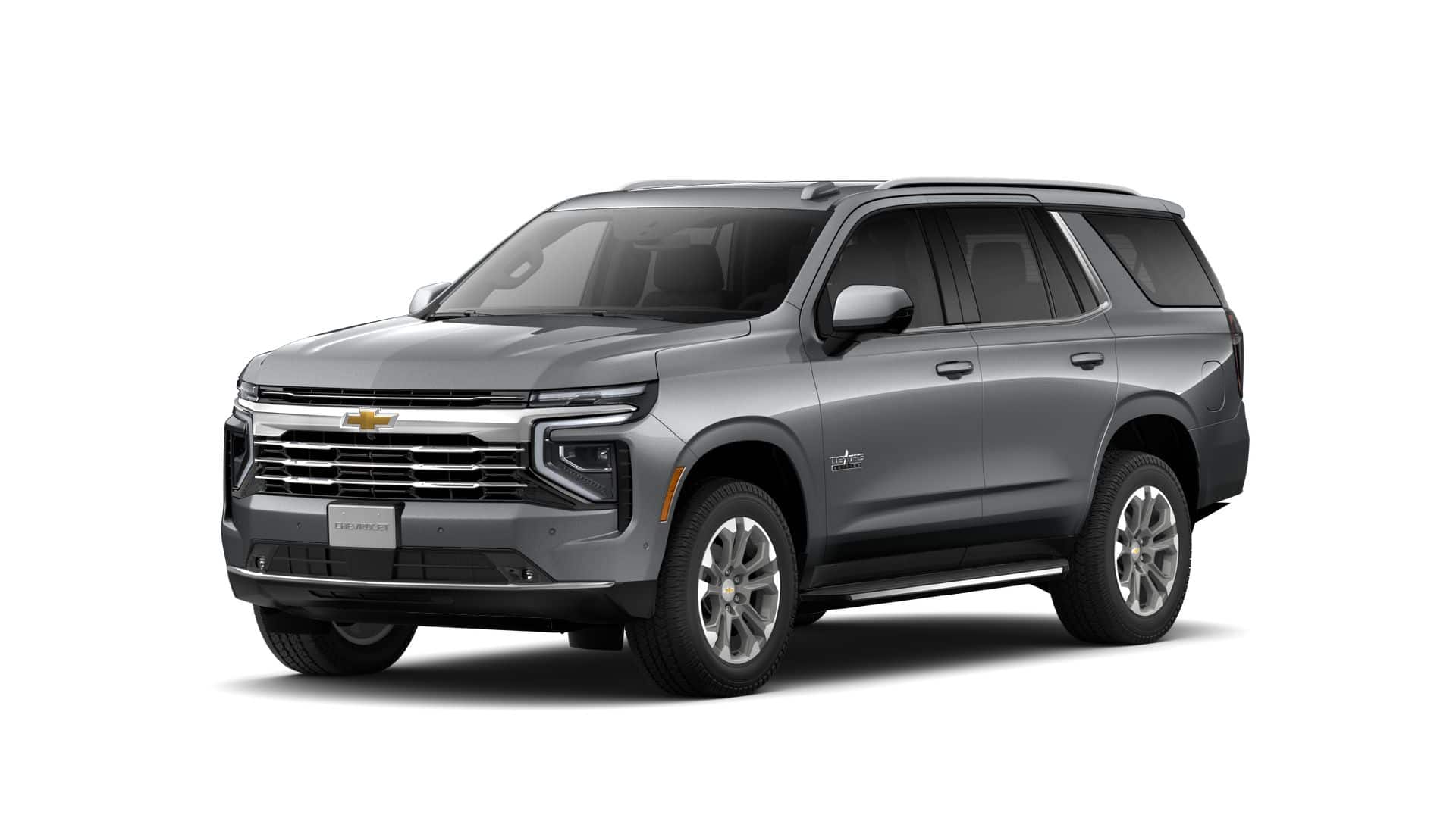 2026 Chevrolet Tahoe LT in Sterling Gray Metallic — front three-quarter view