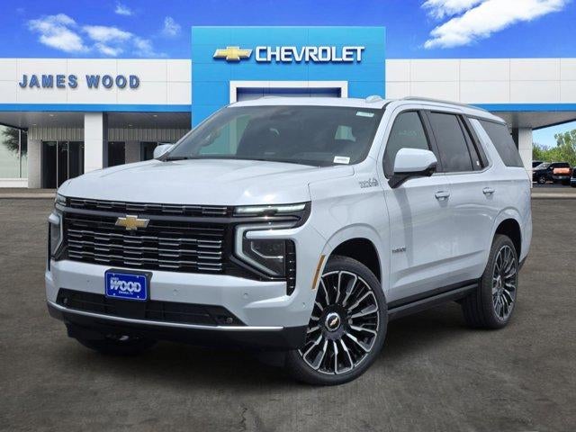 2026 Chevrolet Tahoe High Country in Polar White Tricoat — front three-quarter view