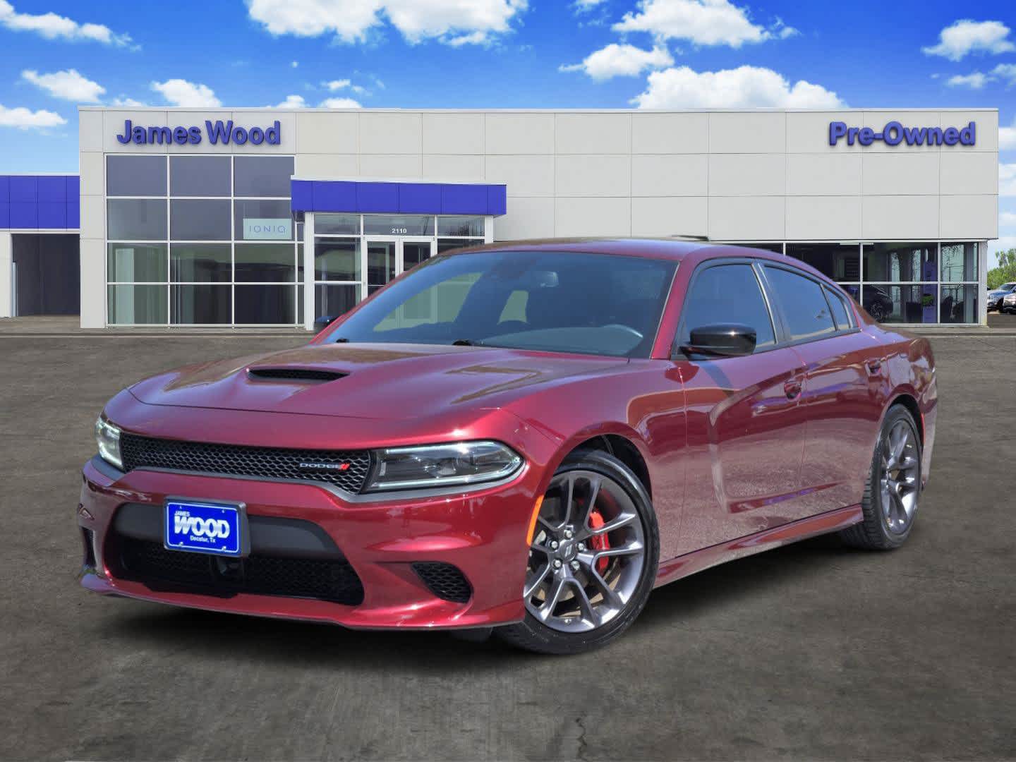 2023 Dodge Charger GT in Red — front three-quarter view