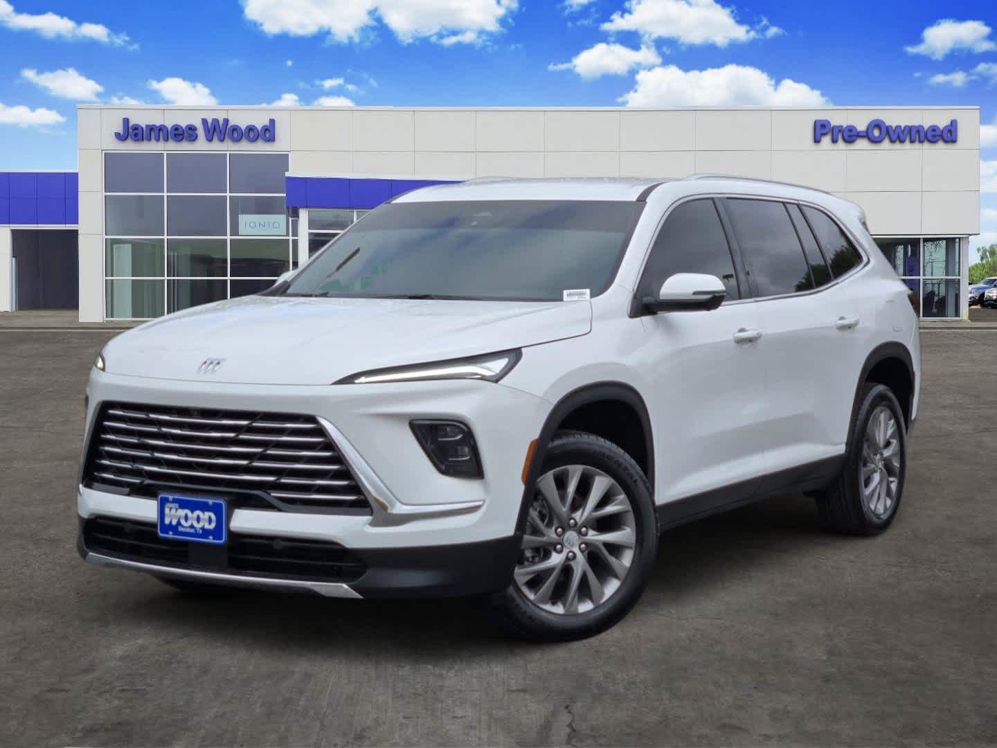 2026 Buick Enclave Preferred in Summit White — front three-quarter view